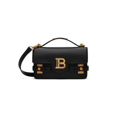 BALMAIN BLACK B-BUZZ 24 BAG EN0DA828LPIS0P (24*14*7.5cm)